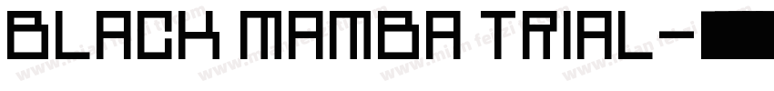 black mamba trial字体转换
